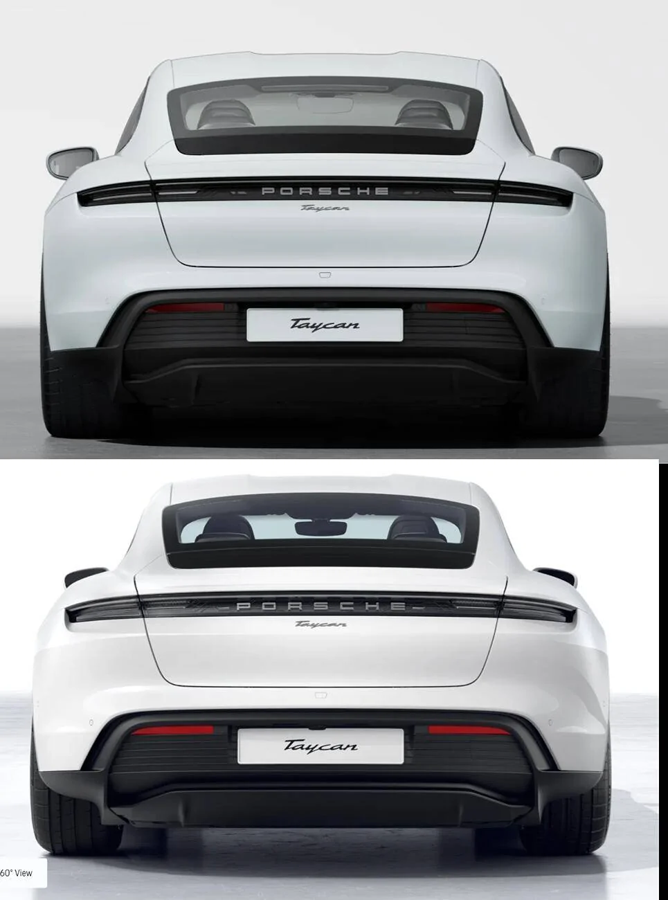 Porsche Taycan Help me find the [subtle] changes in the 2025 rear end 1723889115104-3