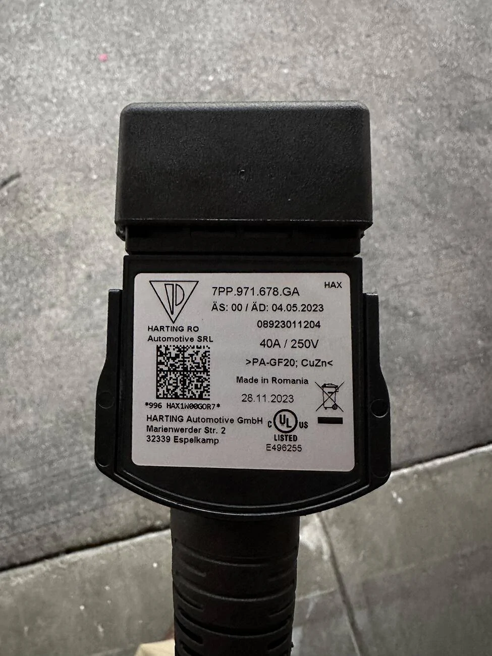 Porsche Taycan Did I get the correct replacement 14-50 cable? (Recall APB6) 1723977722054-6o
