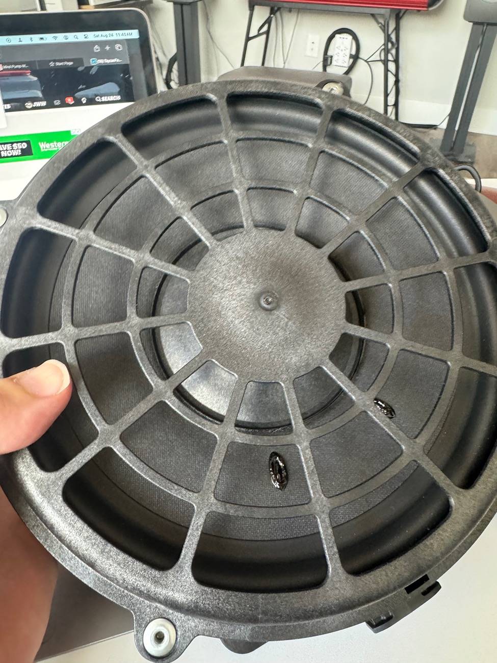 Porsche Taycan Fixed door rattle - Bose speaker voice coil blown IMG_1530