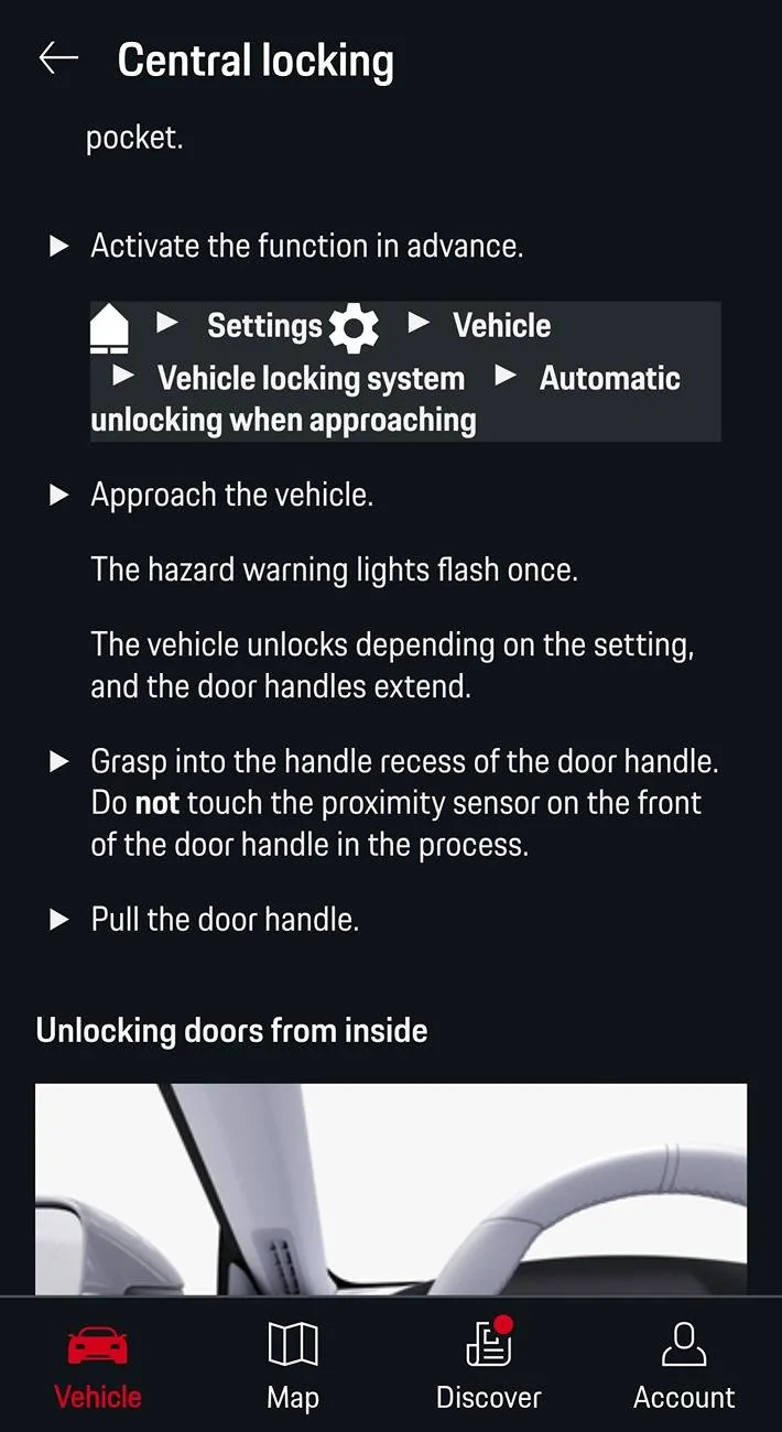 Porsche Taycan Keyless entry not working Screenshot_20240826-072935_My Porsch