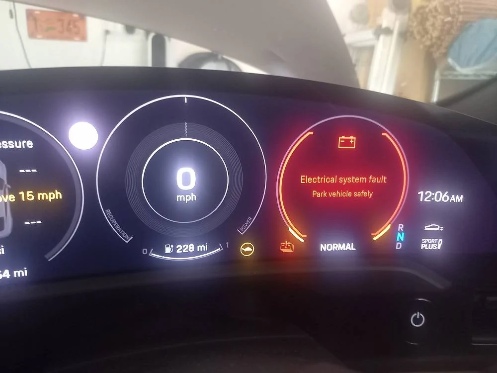 Porsche Taycan Ugh, dreaded 12V battery dead and dealer won't sell me a new one. 20240822_122439