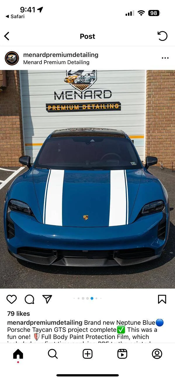 Porsche Taycan Front lip splitter carbon fiber IMG_8166