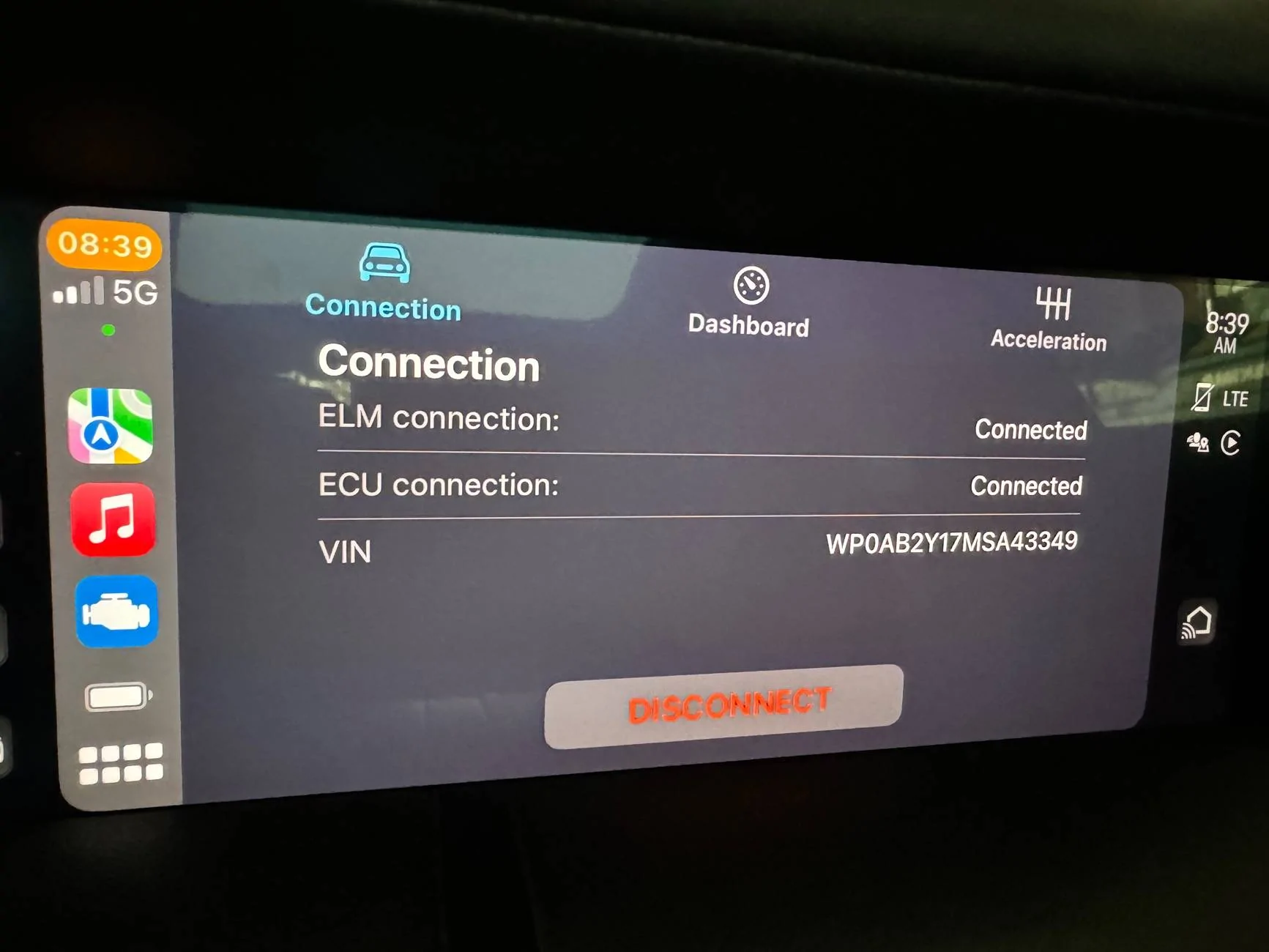 Porsche Taycan When did Car Scanner Start Using CarPlay? IMG_0088