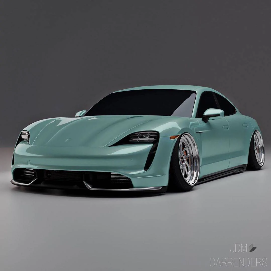 Porsche Taycan Porsche Taycan 4S perfect lowering with droplinks IMG_3438