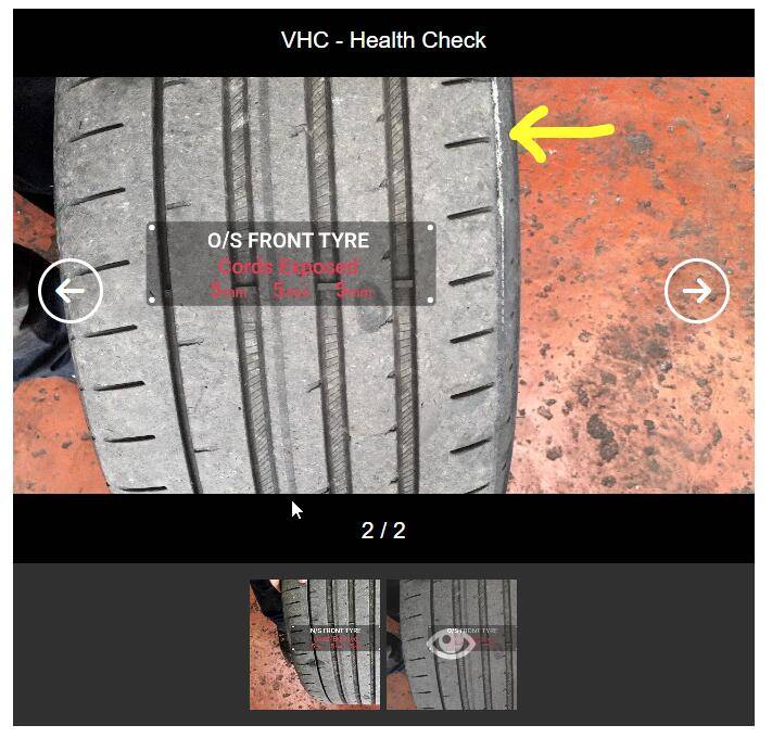 Porsche Taycan Opinions please - tyre/tire wear Edge Wear on Tyre2