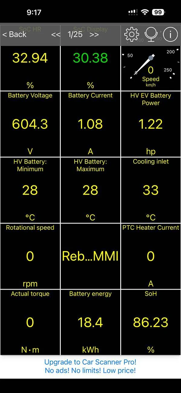 Porsche Taycan 🔋 Baseline for HV Battery SoH Performance (Battery Degradation Data by Taycan Owners) IMG_9198