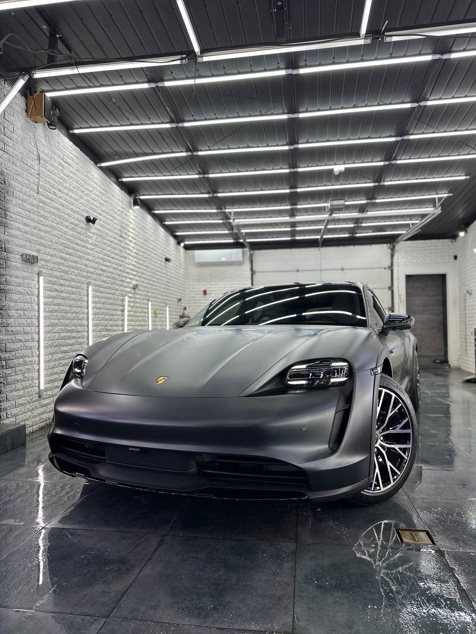 Porsche Taycan Taycan CT 4 Volcano Grey gets wrapped in matte anti-gravel film + spacers photo_2024-09-13_13-18-27