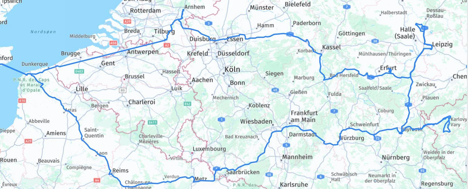 Porsche Taycan Musical Eurotrip: 2100-mile 2-week road trip 2024-Bayreuth-Baroque LOG