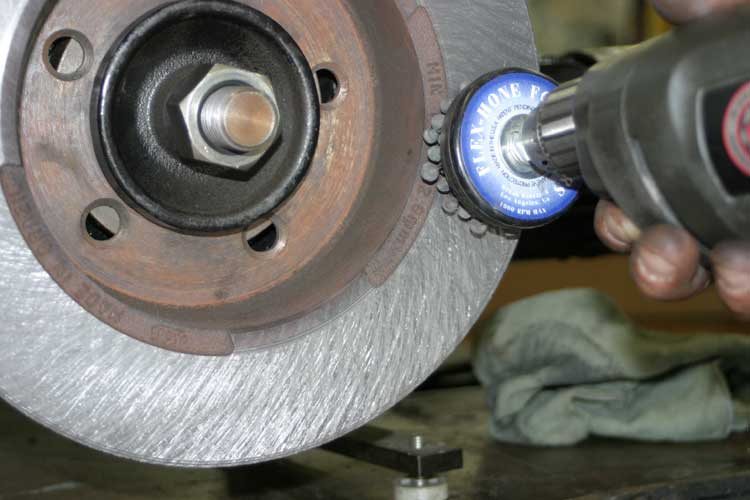 Porsche Taycan Rusted PSCB brakes brake_rotor_hone_flexhone