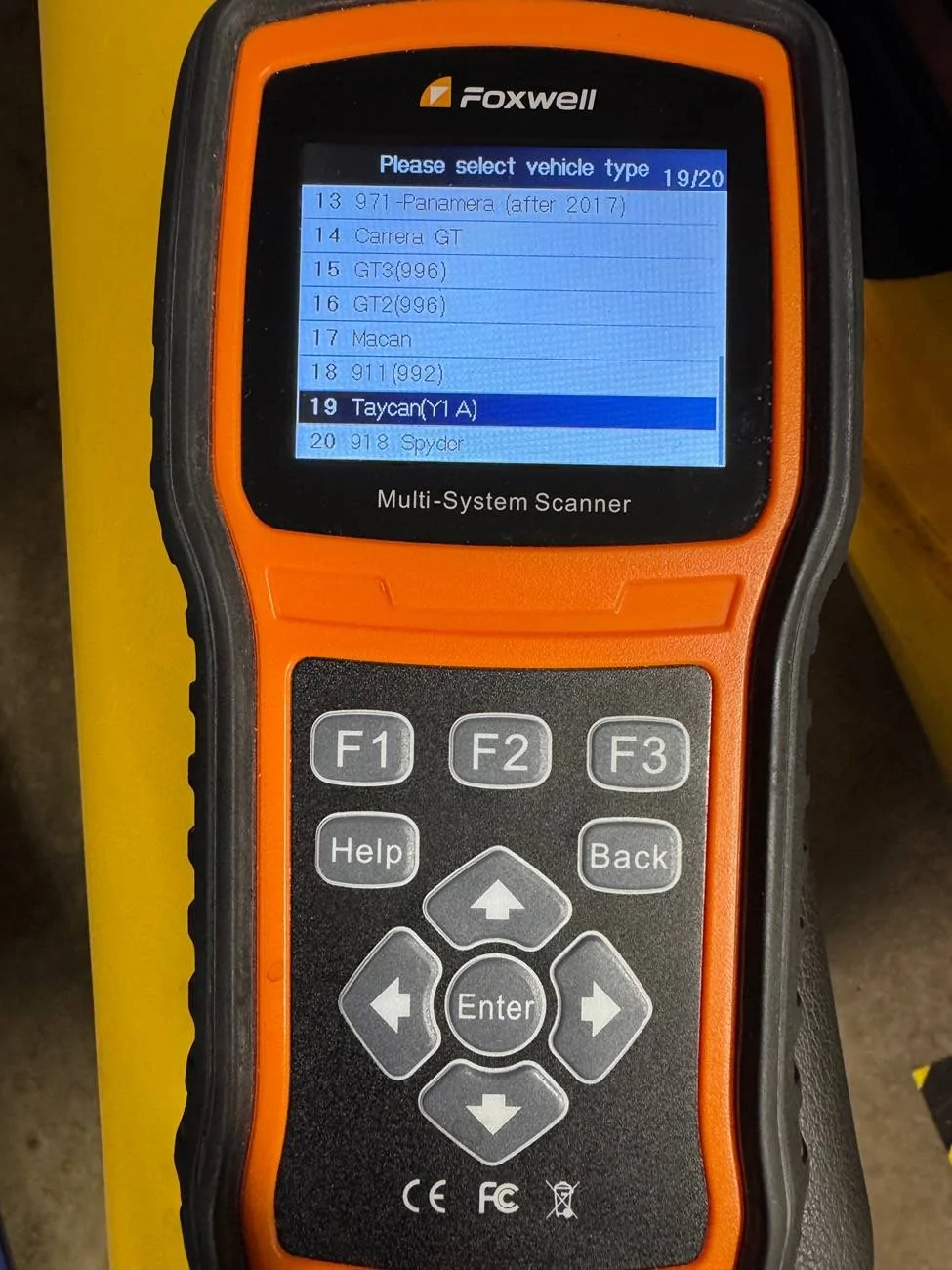 Porsche Taycan Scan Tools IMG_0186