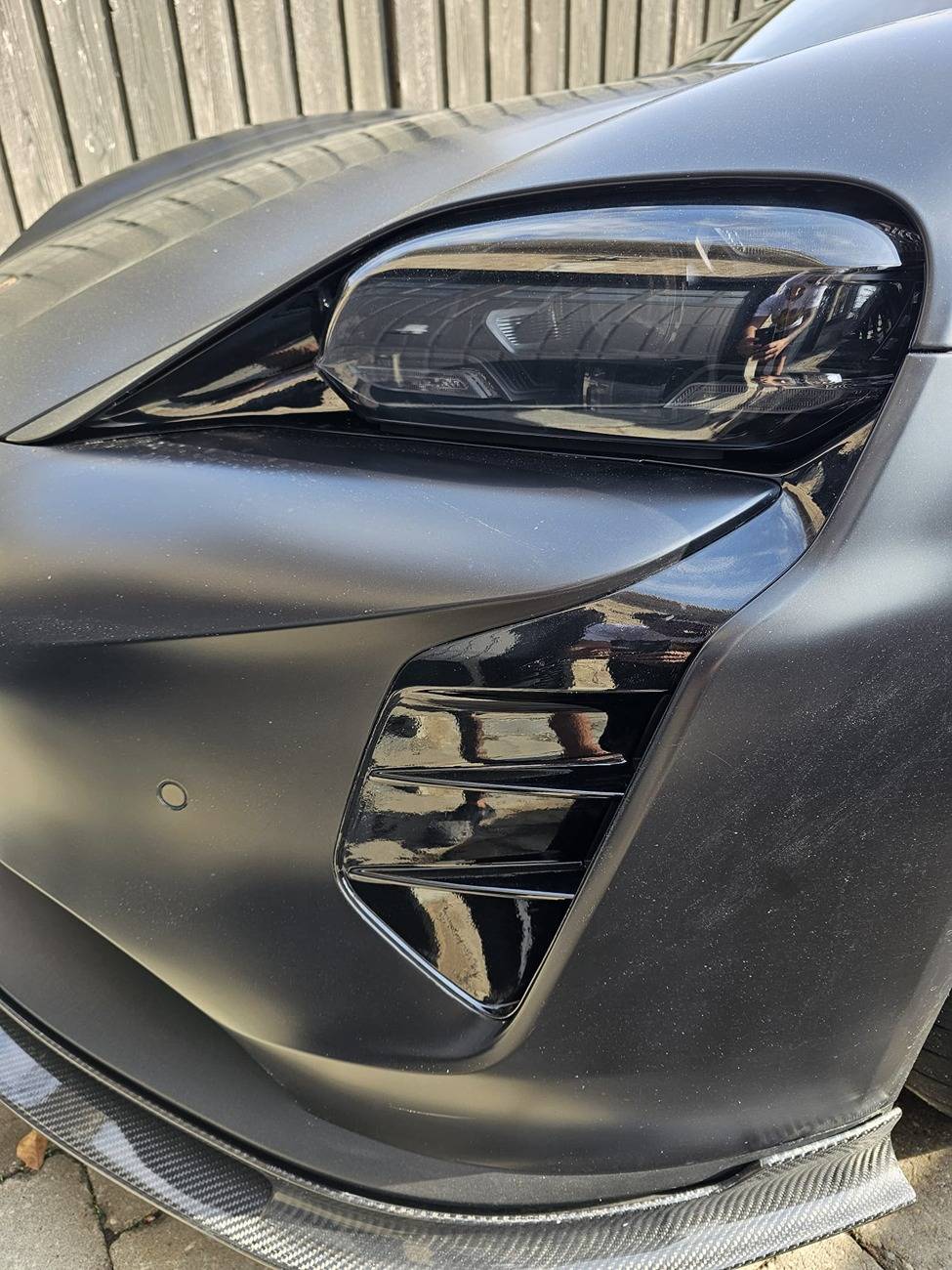 Porsche Taycan Painting Lower Plastics - What did you pay? painted1