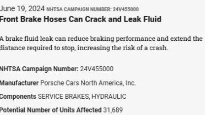 Porsche Taycan High Voltage Battery Recall EXPANDED - ARB6 & ARB7 1728550862916-jv