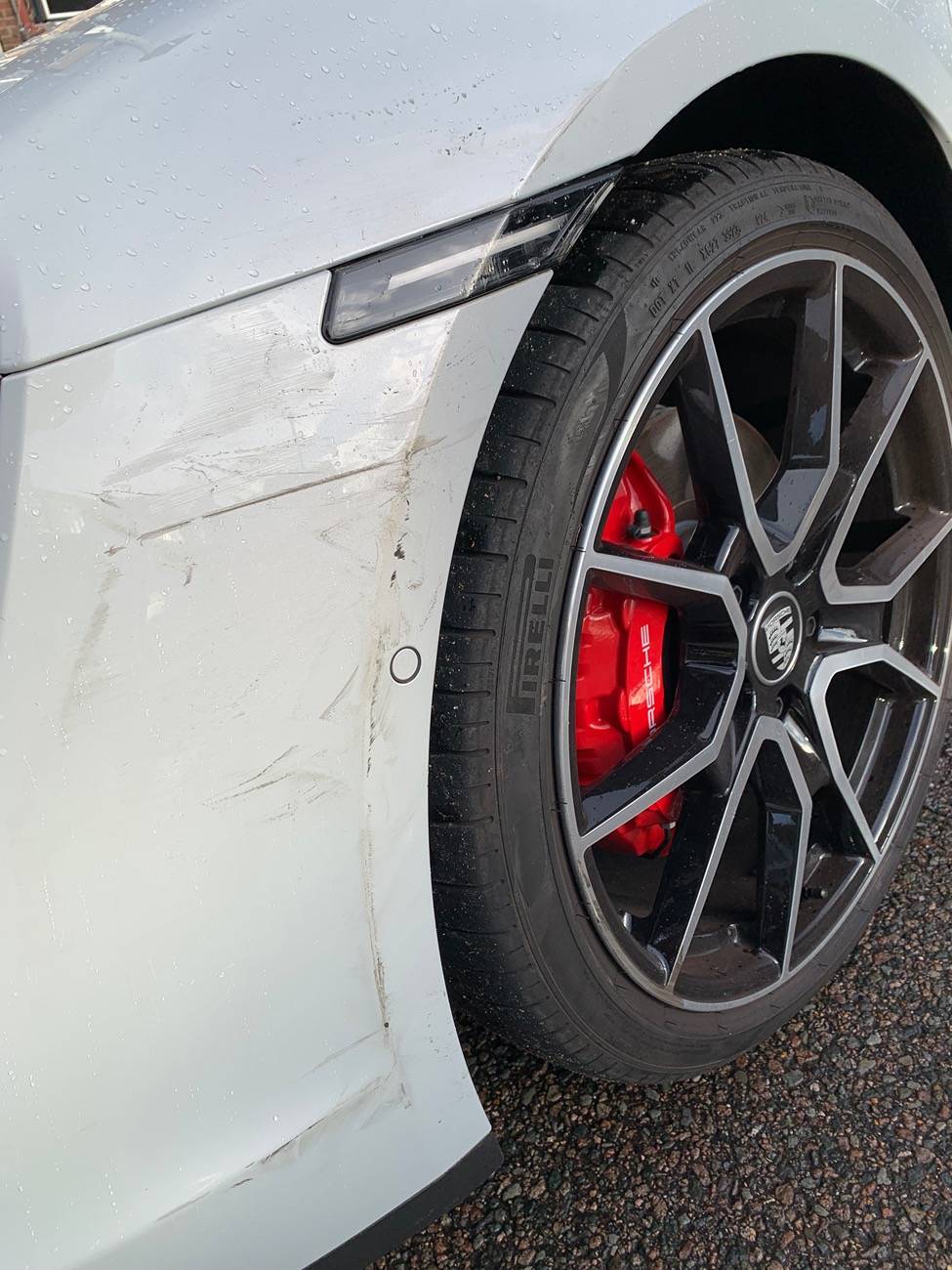 Porsche Taycan N Fault Accident - what to do next IMG_1825