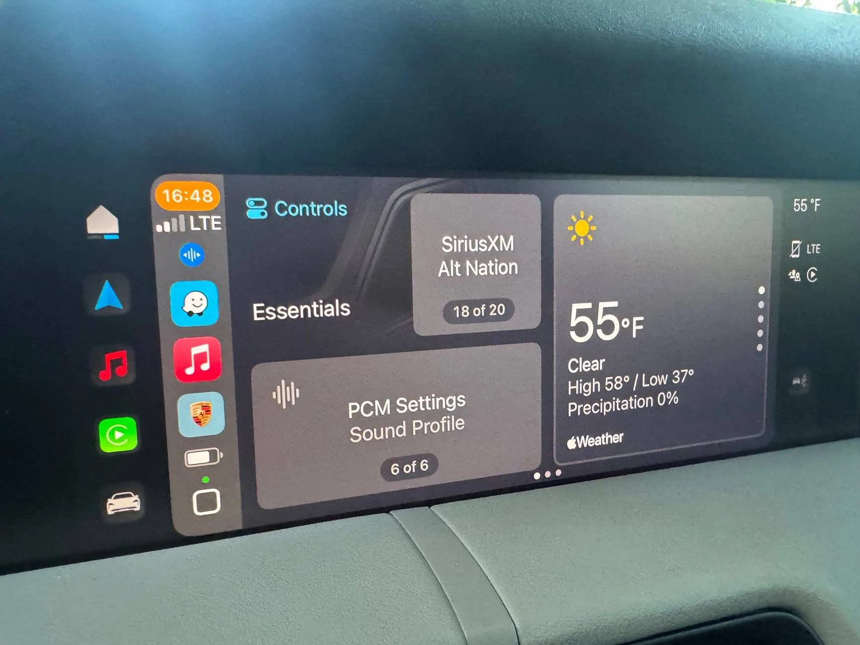 Porsche Taycan CarPlay Integrated Porsche Controls on my Taycan (w/ iOS 18.1) IMG_4326