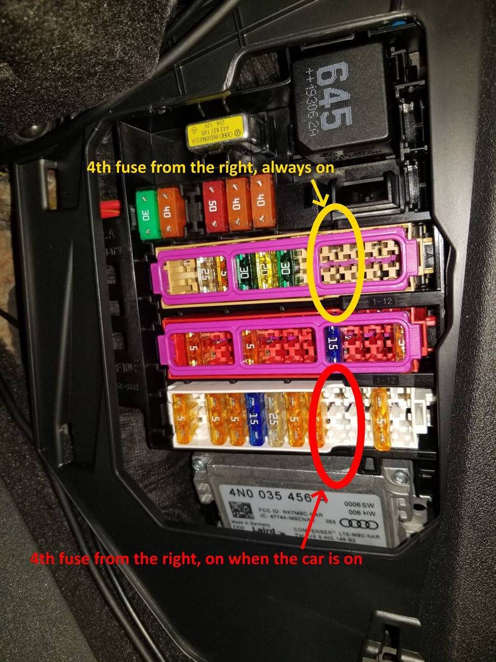 Porsche Taycan Add a tracker where to tap 12V Taycan Fuse Locations
