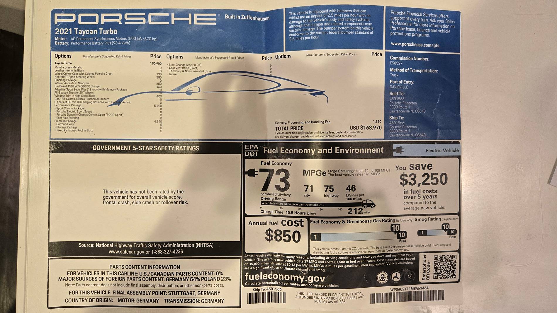 Porsche Taycan Do you sell the charger with the car? 20240919_211304