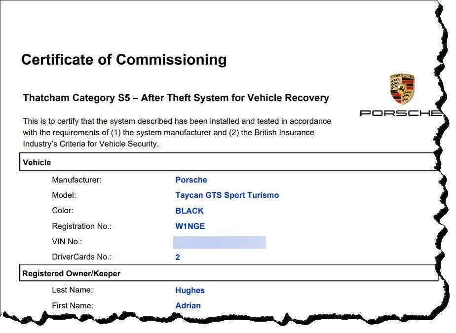 Porsche Taycan Add a tracker where to tap 12V 1730118915508-x8