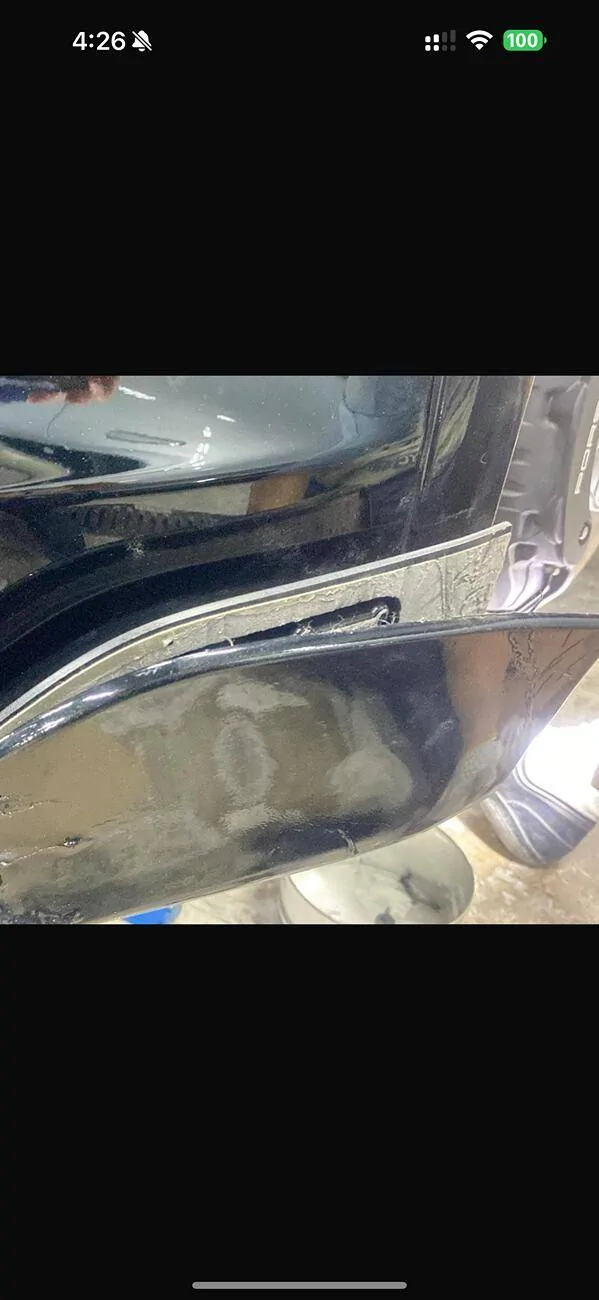 Porsche Taycan Removing Off Road front lip IMG_1420
