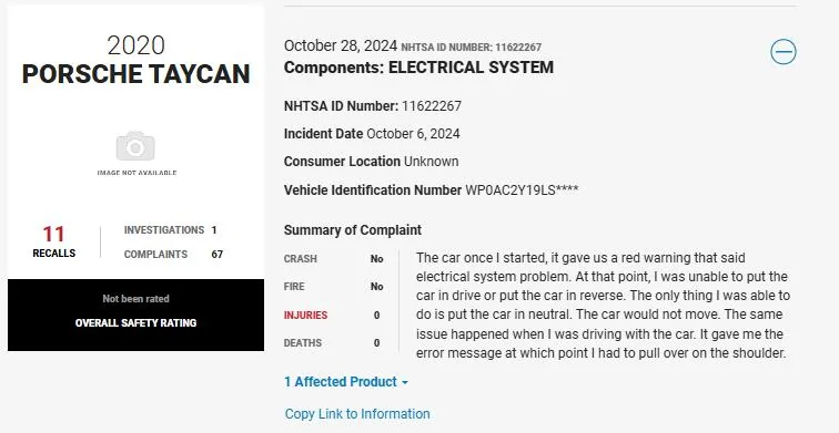 Porsche Taycan Is this what I think it is? Electrical system error 1730315402689-s