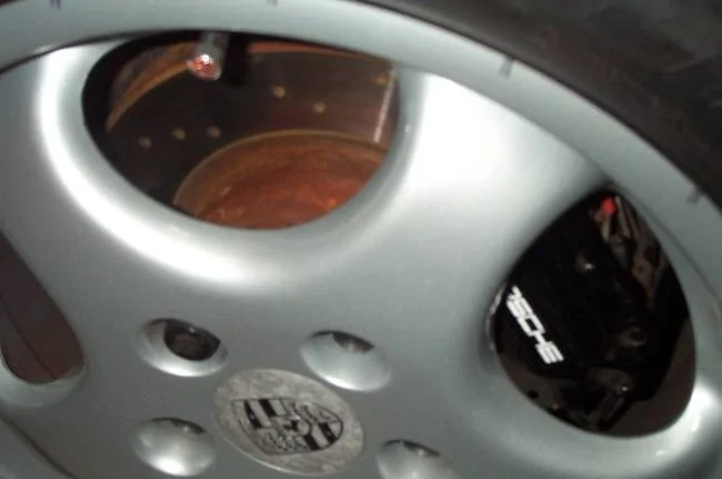 Porsche Taycan Rusted PSCB brakes pic010-2
