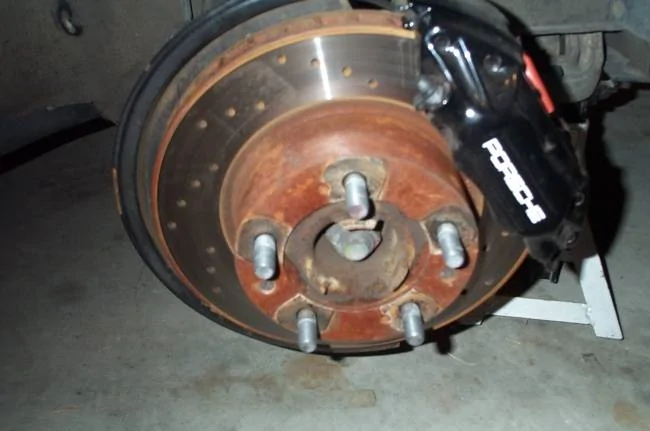 Porsche Taycan Rusted PSCB brakes pic020-2