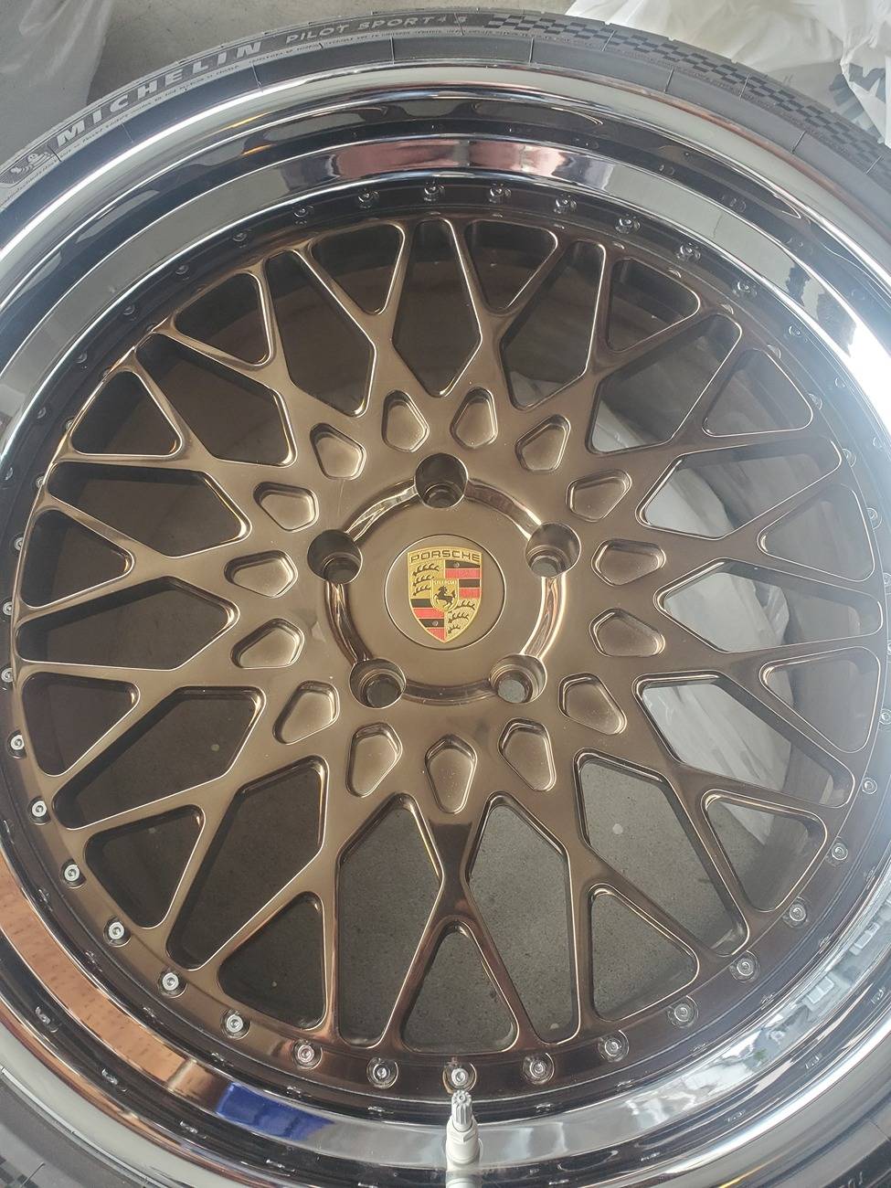 Porsche Taycan Loving my new 22" wheels and the painted "off road" packed 20240401_165515