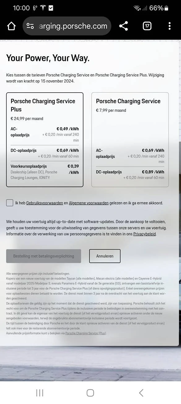 Porsche Taycan Charging service renewal & Porsche Connect Screenshot_20241110_100009_Chrom