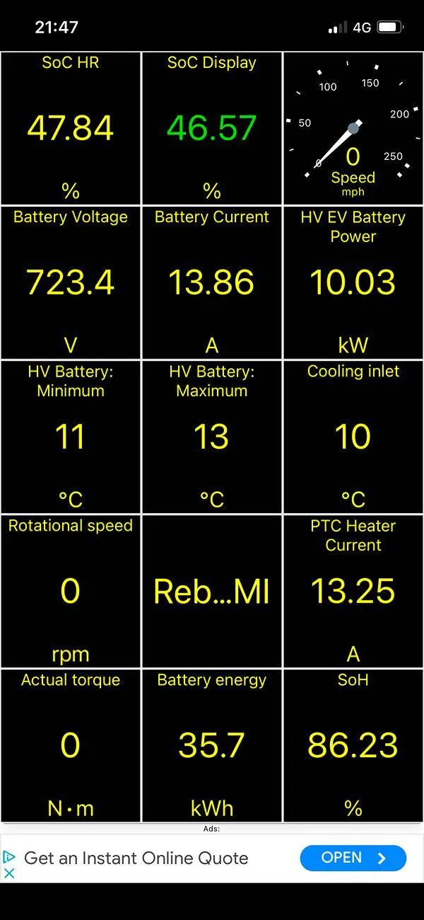 Porsche Taycan 🔋 Baseline for HV Battery SoH Performance (Battery Degradation Data by Taycan Owners) IMG_7685