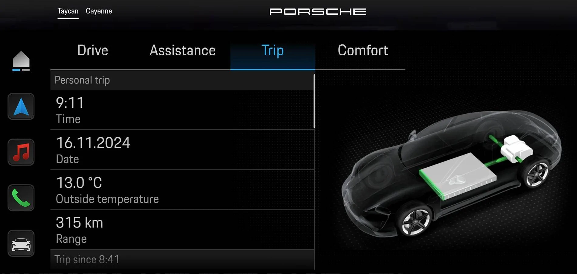Porsche Taycan Motor Activity Screen - where is it? [found] 1731796813817-rl