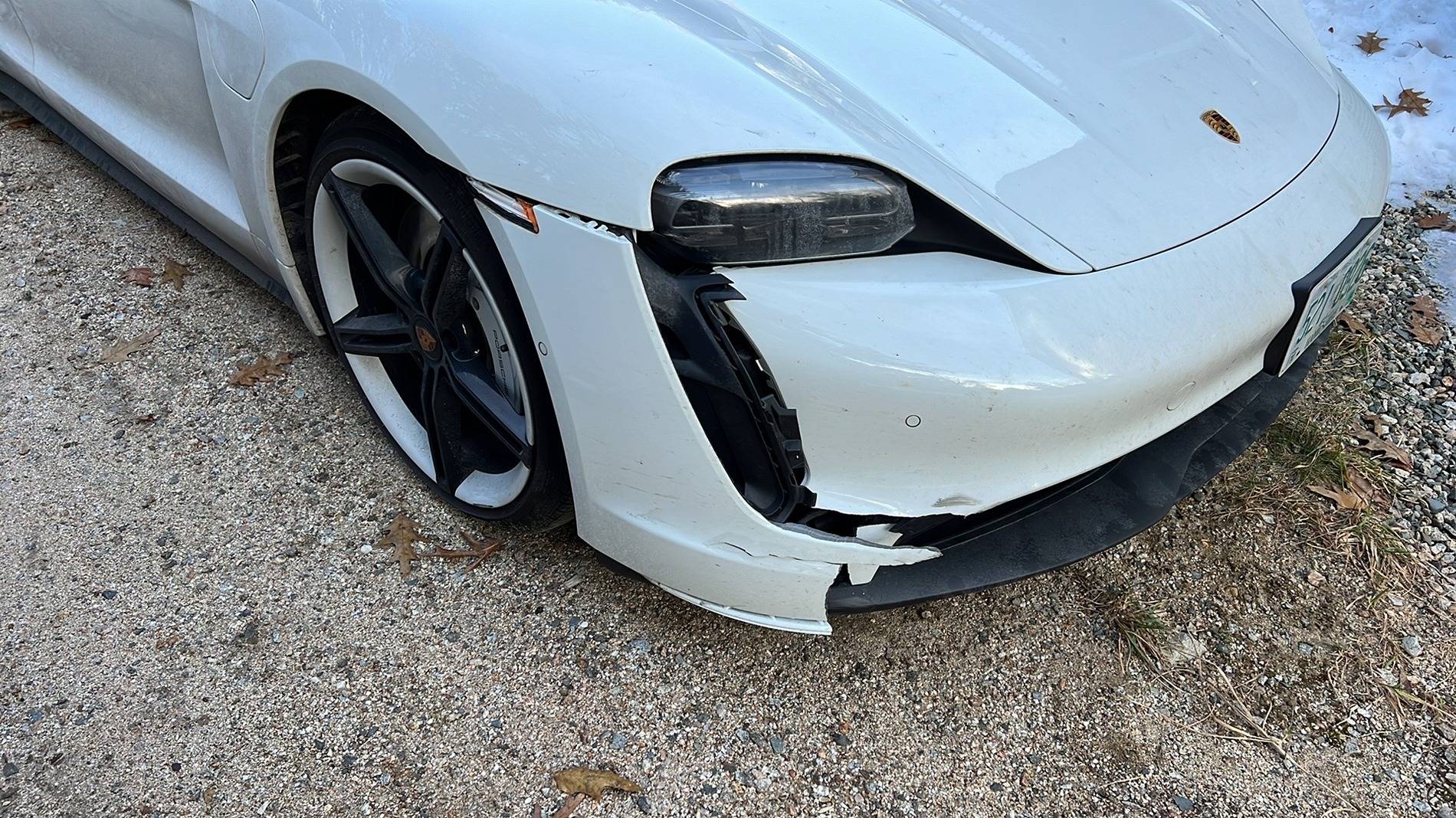 Porsche Taycan Groundhog (or more likely a Raccoon) 0, Taycan -$17.8k (damage) KKVT3888.JPG