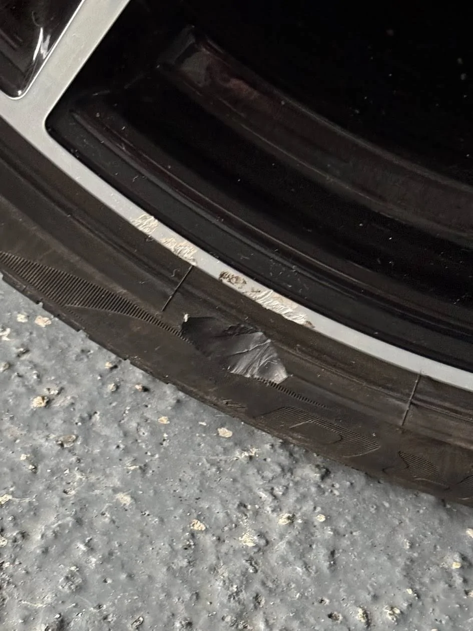 Porsche Taycan Broken Tyre at 2k miles - change 1 or 2? IMG_4451