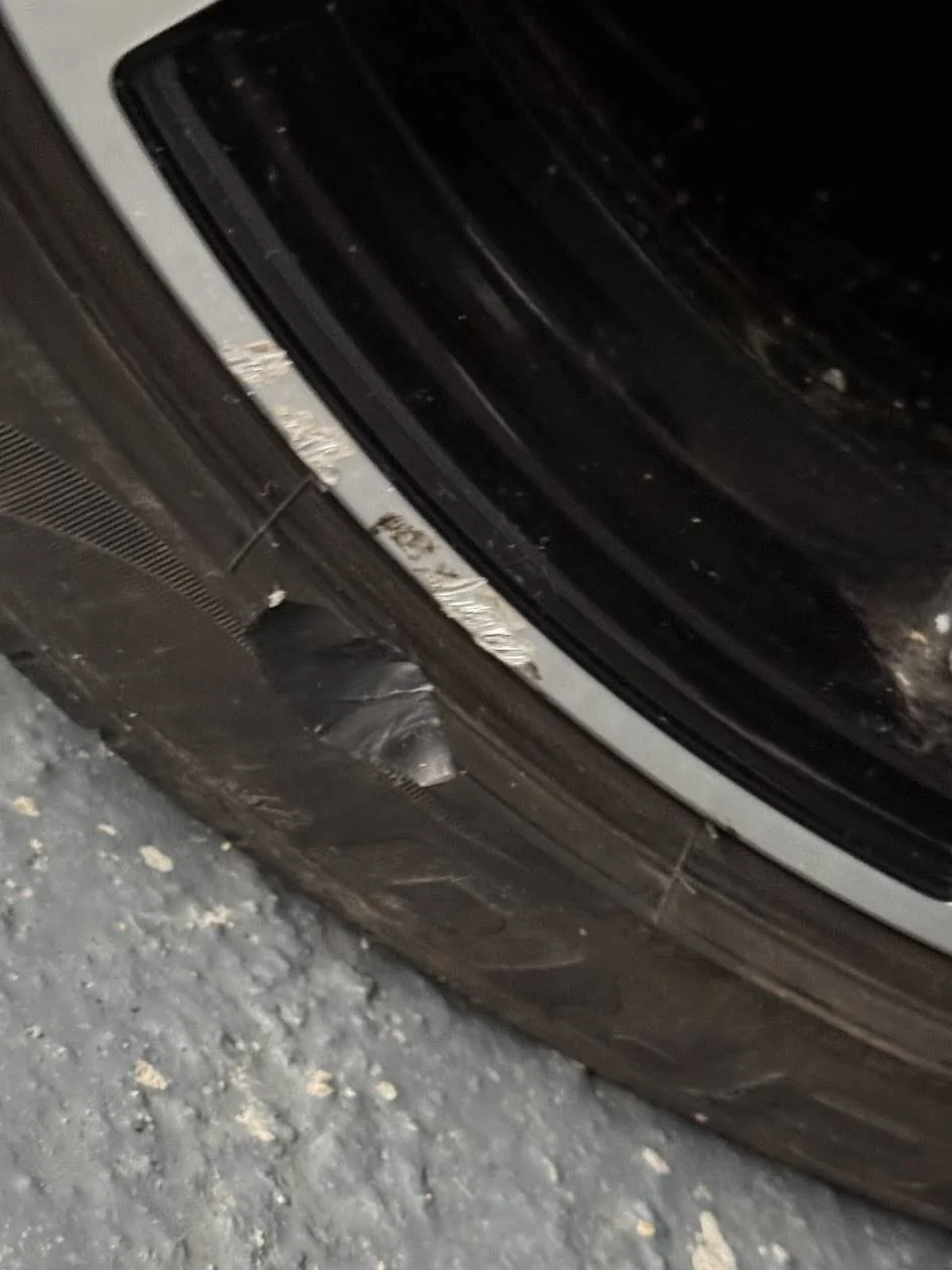 Porsche Taycan Broken Tyre at 2k miles - change 1 or 2? IMG_4452