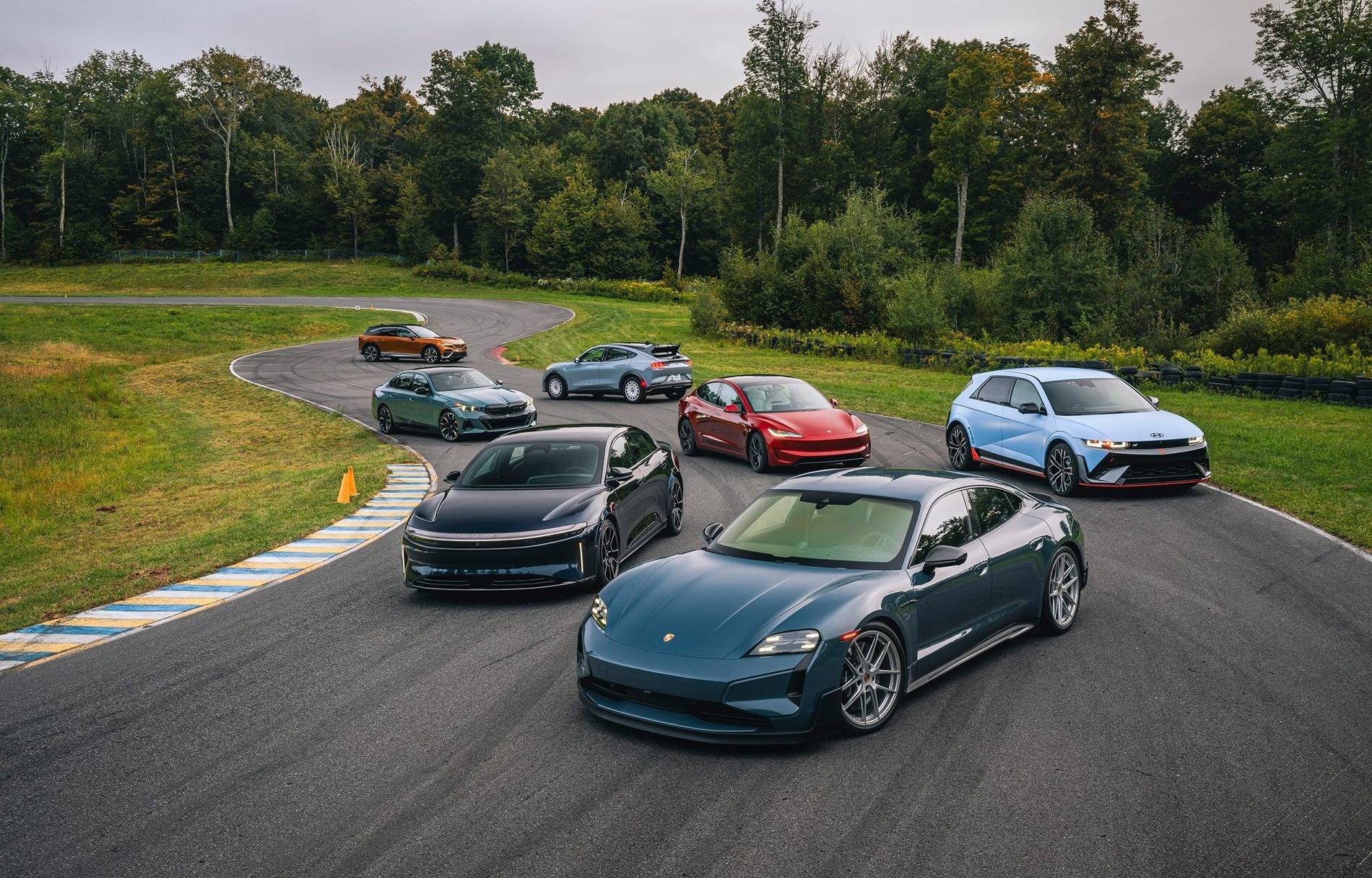 Porsche Taycan 2025 Taycan GT Wins Road & Track’s 2025 Performance EV of the Year Comparison vol-26-dwburnett-pevoty-2-6737602a4991f