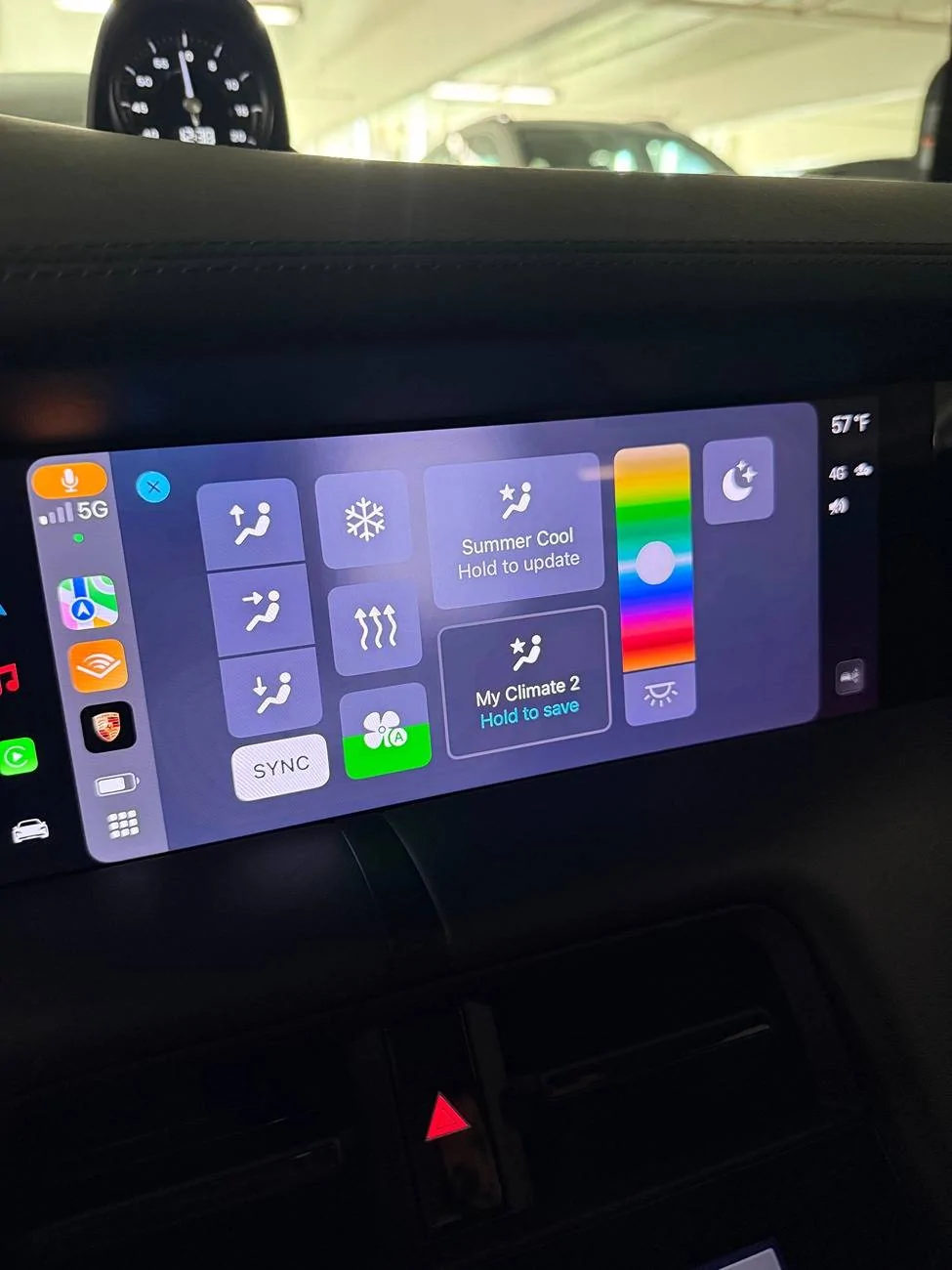 Porsche Taycan Another first world problem software moan - ambient lighting IMG_1962