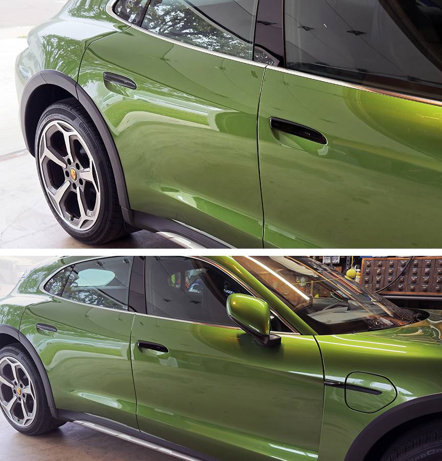 Porsche Taycan Wrap or paint door handles? pippa_black_handles