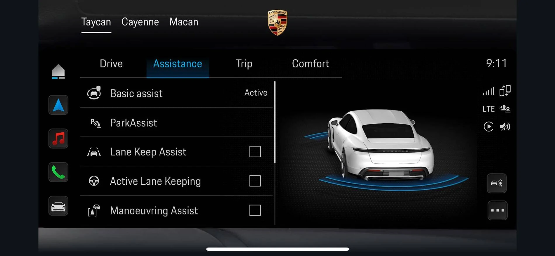 Porsche Taycan Which assistance systems belong to which options IMG_4435