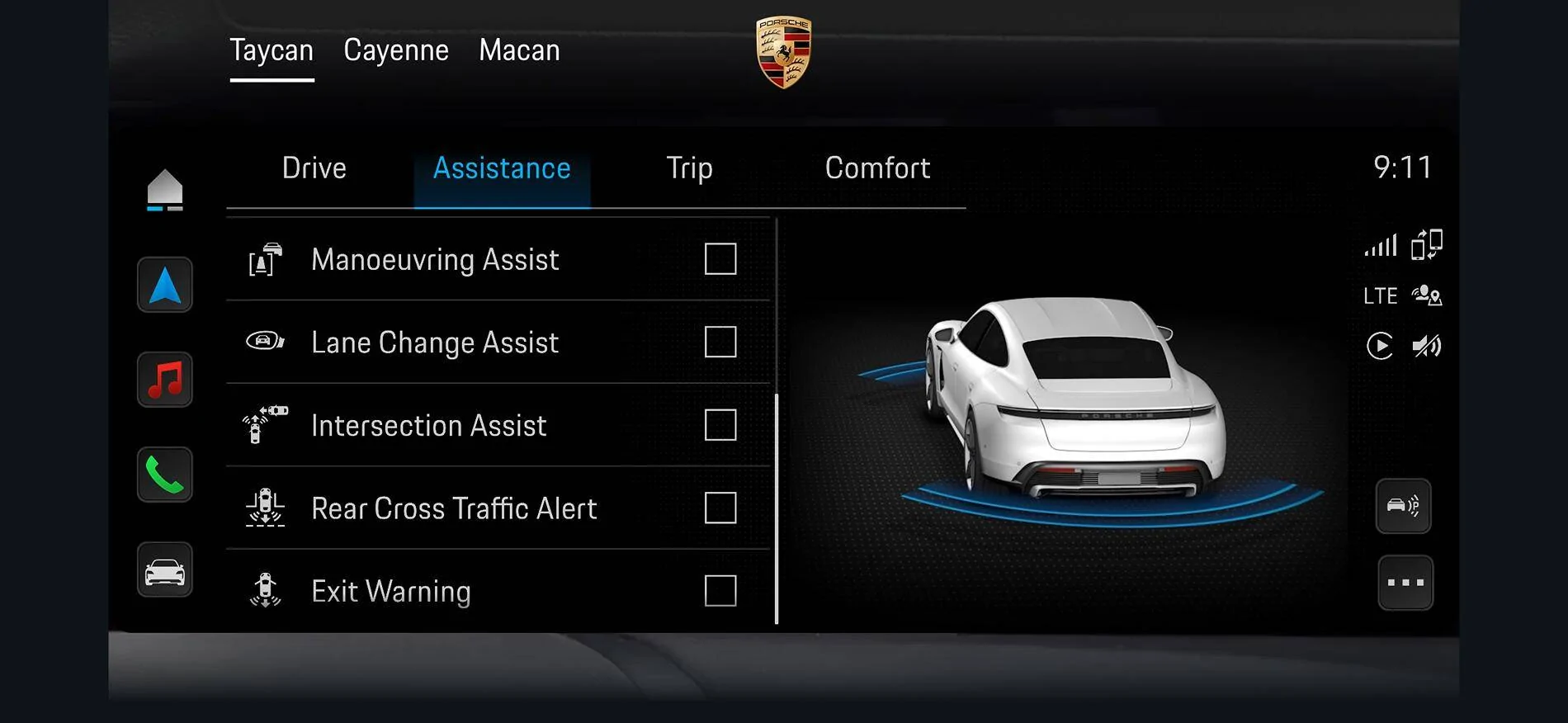 Porsche Taycan Which assistance systems belong to which options IMG_4434
