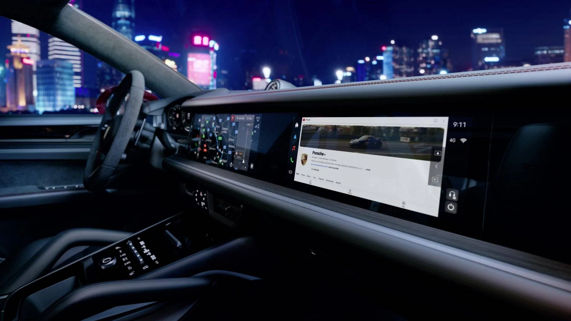 Porsche Taycan New PCM feature: YouTube integration for J1.2 Taycan ... maybe hope for pre facelift J1 Taycan? thumbnail