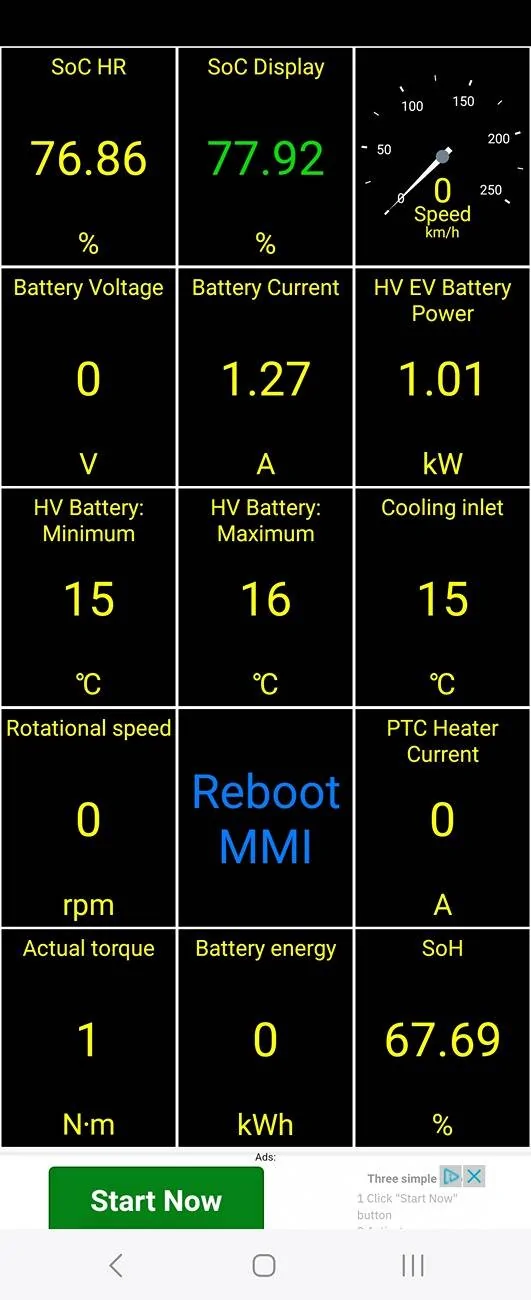 Porsche Taycan Using Car Scanner App to log, understand and diagnose Taycan Screenshot_20241209_224407