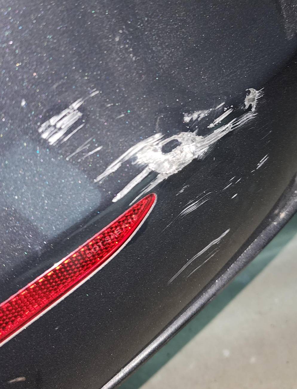 Porsche Taycan Back Bumper Damage / Replacement 20241217_111031