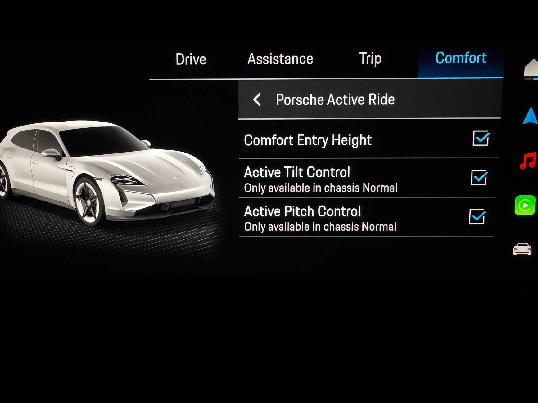Porsche Taycan Defeating Active Ride Suspension ‘Comfort Entry’ IMG_3622