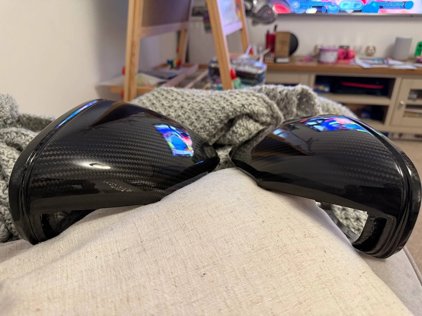 Porsche Taycan Fitting aftermarket carbon wing mirror caps? Any tips? IMG_3483