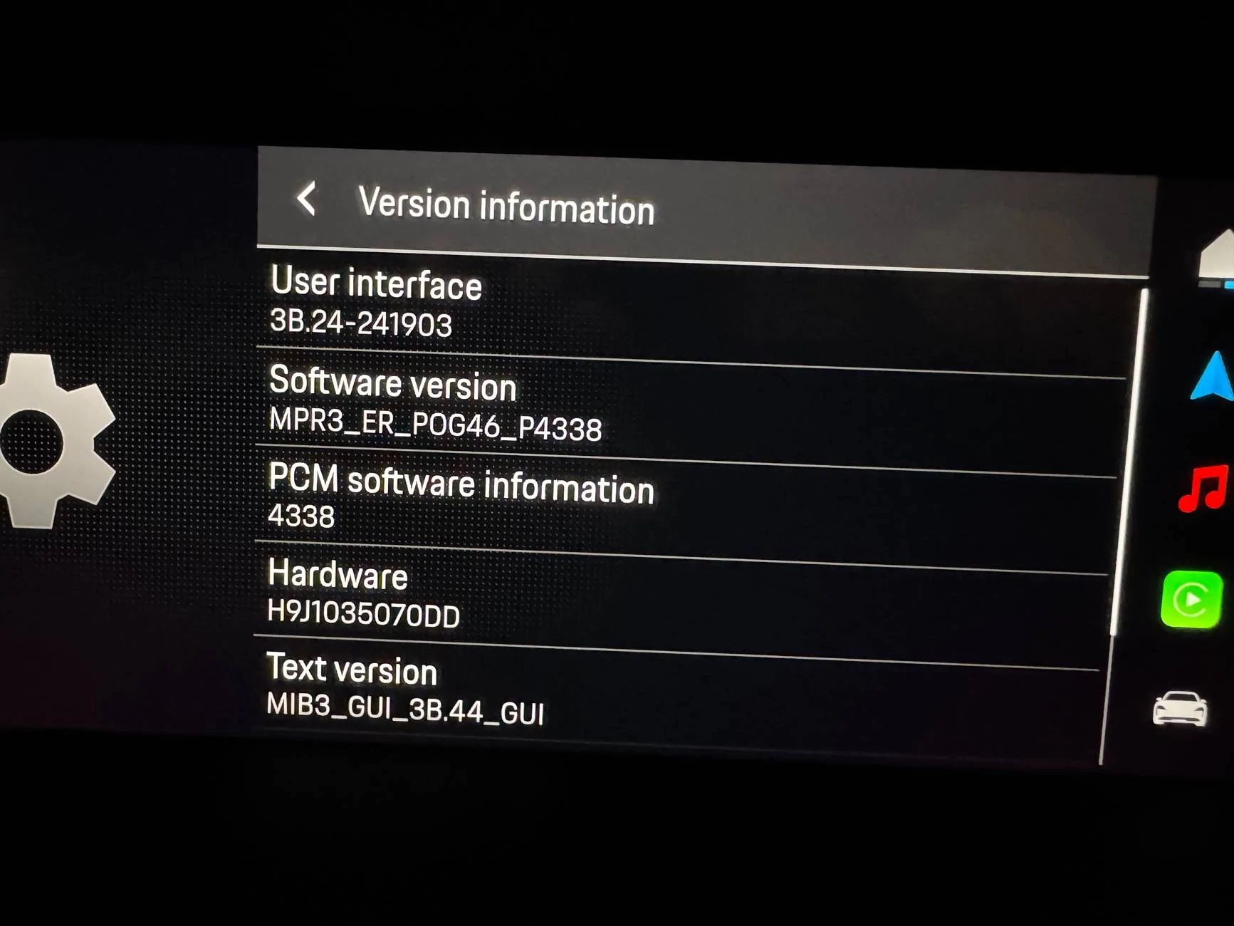 Porsche Taycan Did an OTA software update change my car settings? IMG_1865