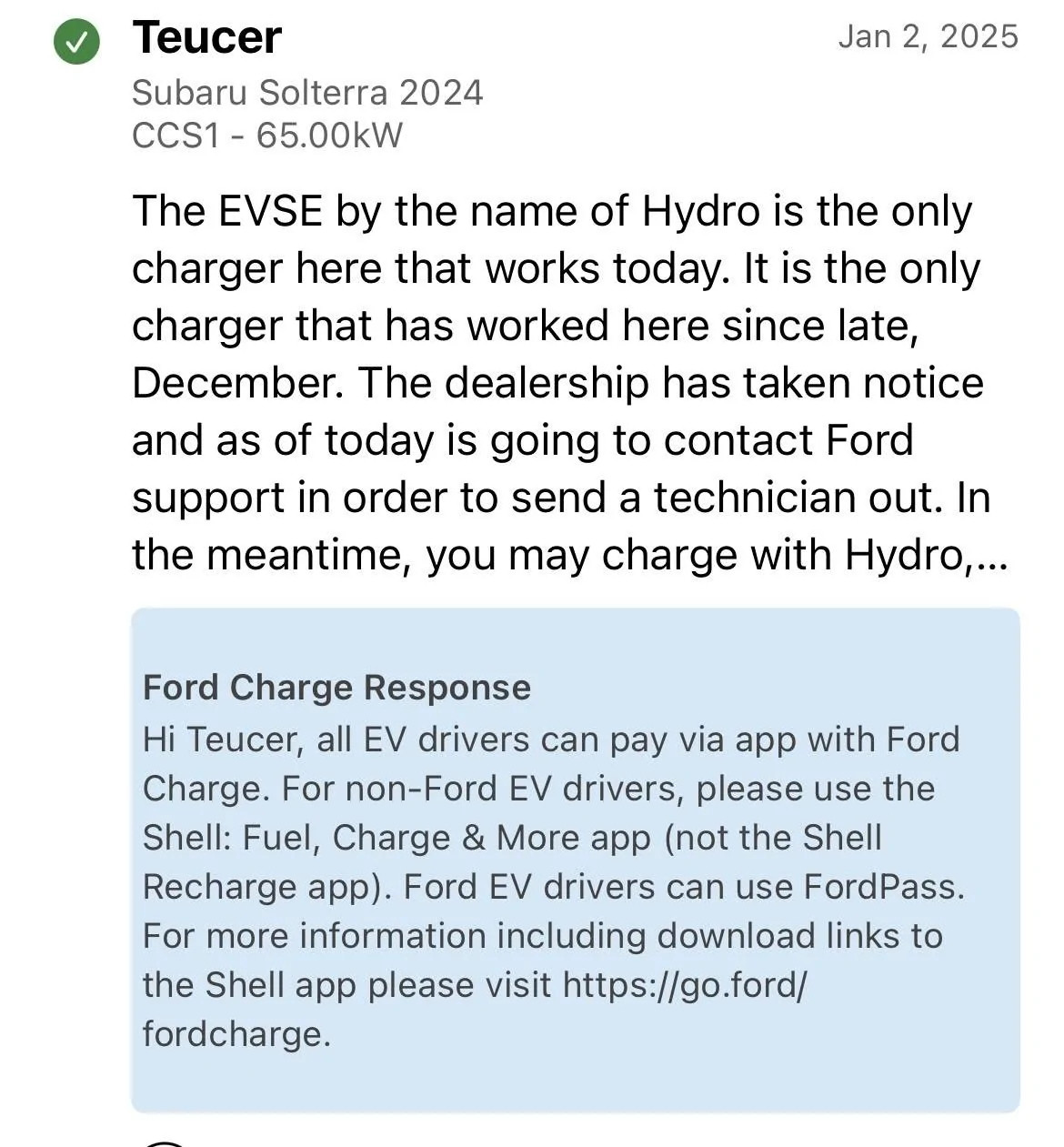Porsche Taycan How to pay at Ford Charge w/ Shell app IMG_8475