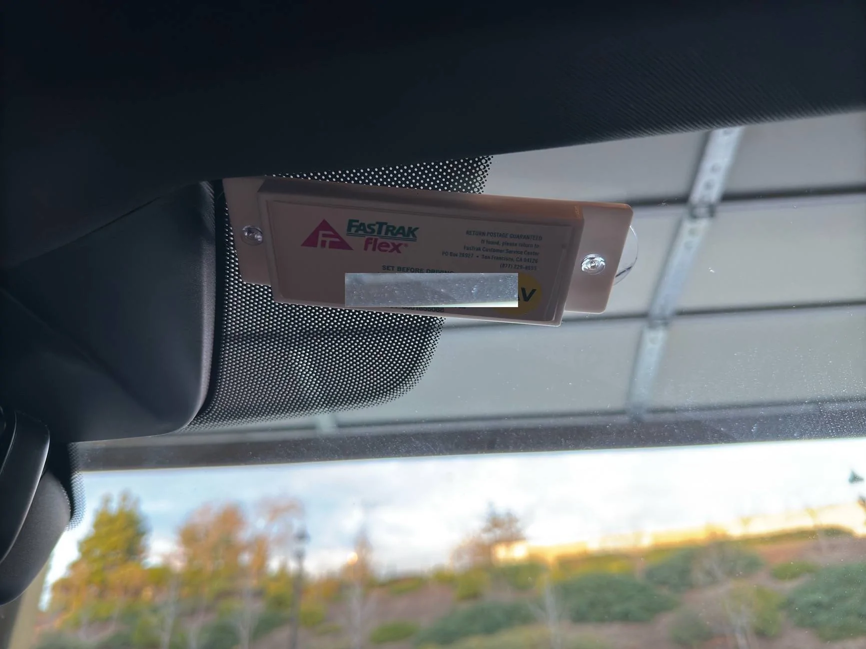BAY AREA owners Where do you mount your Fastrak Flex transponder