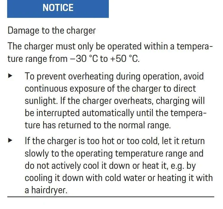 Porsche Taycan Car won't start charging in cold weather Screenshot 2025-01-16 at 19.49.57