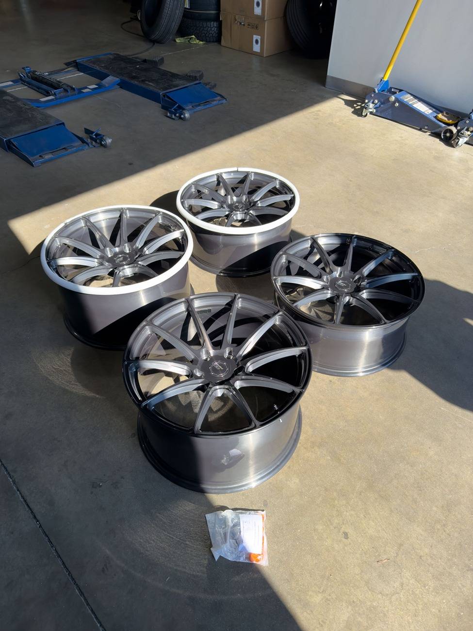 Porsche Taycan 21" BC Forged wheels + Pirelli P Zero R tires installed IMG_5327