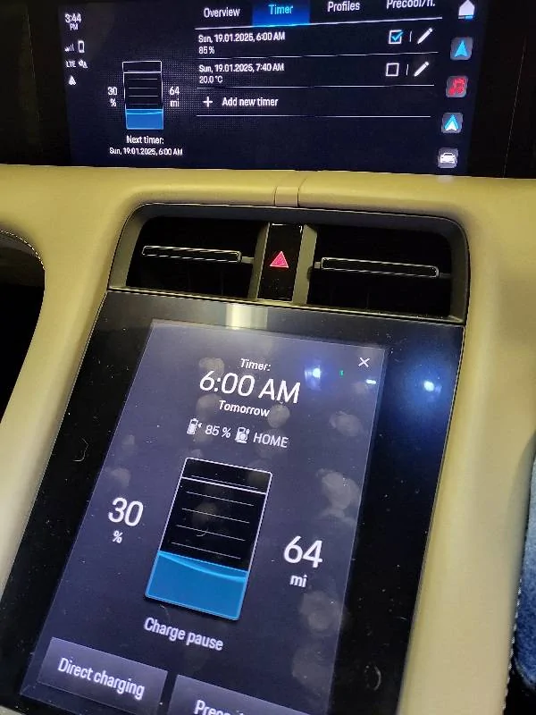 Porsche Taycan Charge to 85% - What on earth is going on!!! 20250118_154440