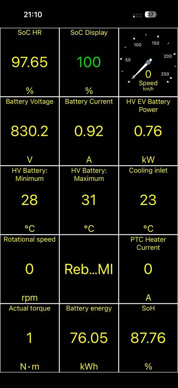 Porsche Taycan How-to Recalibrate your SoH. 1737533944442-fk