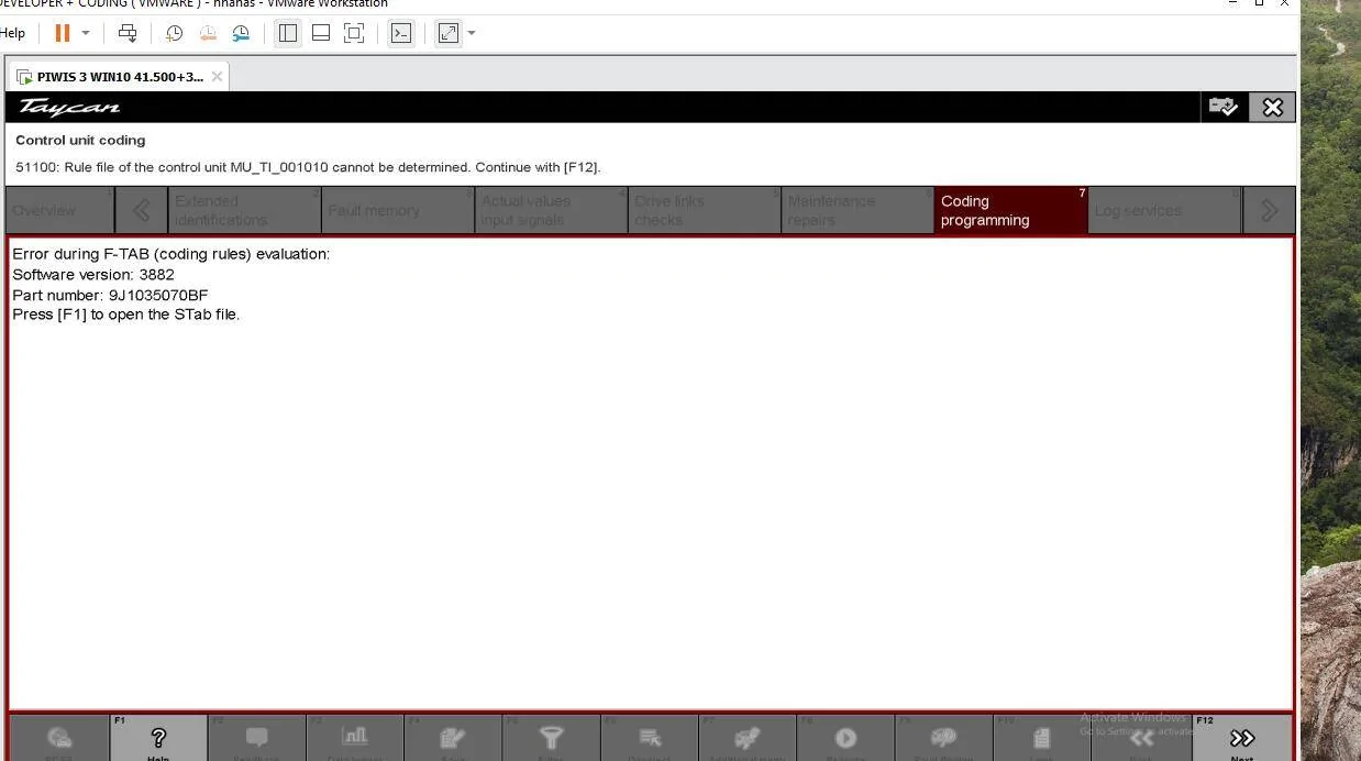 Porsche Taycan Piwi diagnostic program for Porche Taykan Screenshot 2025-01-23 180137
